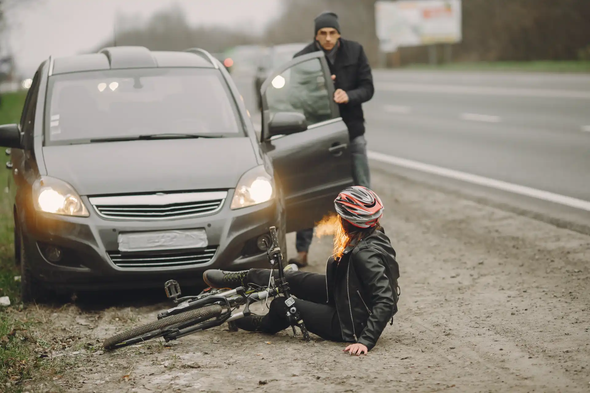 woman-crashed-into-car